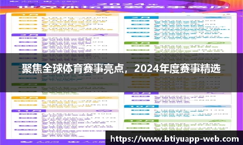 聚焦全球体育赛事亮点，2024年度赛事精选